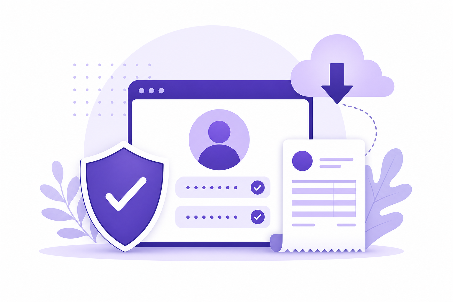 Secure account with GST billing